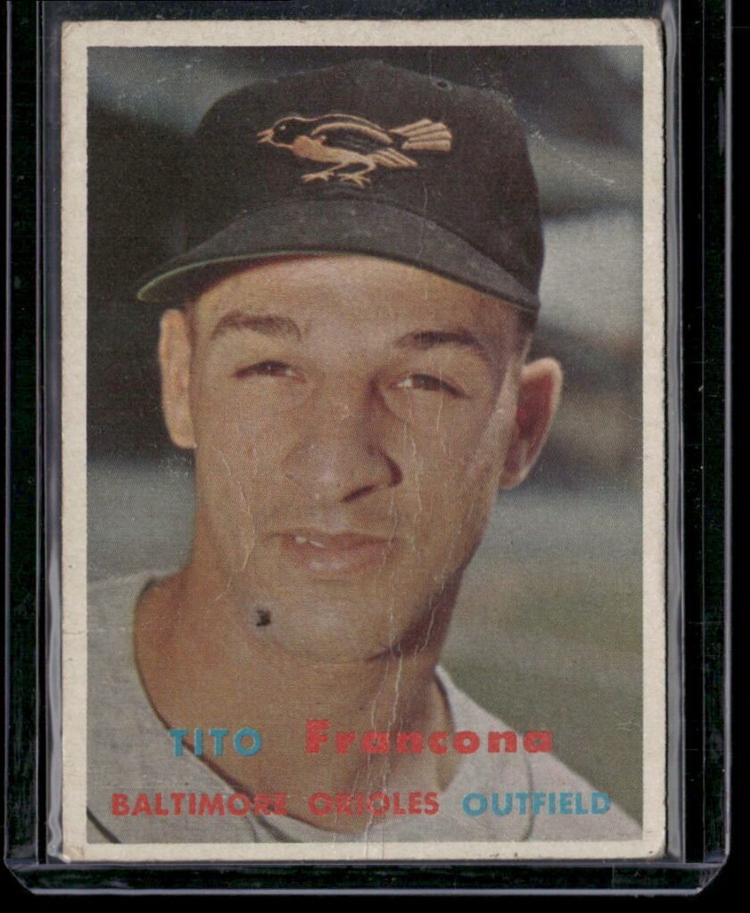 1957 Topps Baseball #184 John P. Francona