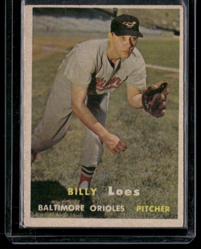 1957 Topps Baseball #244 William "Billy" Loes