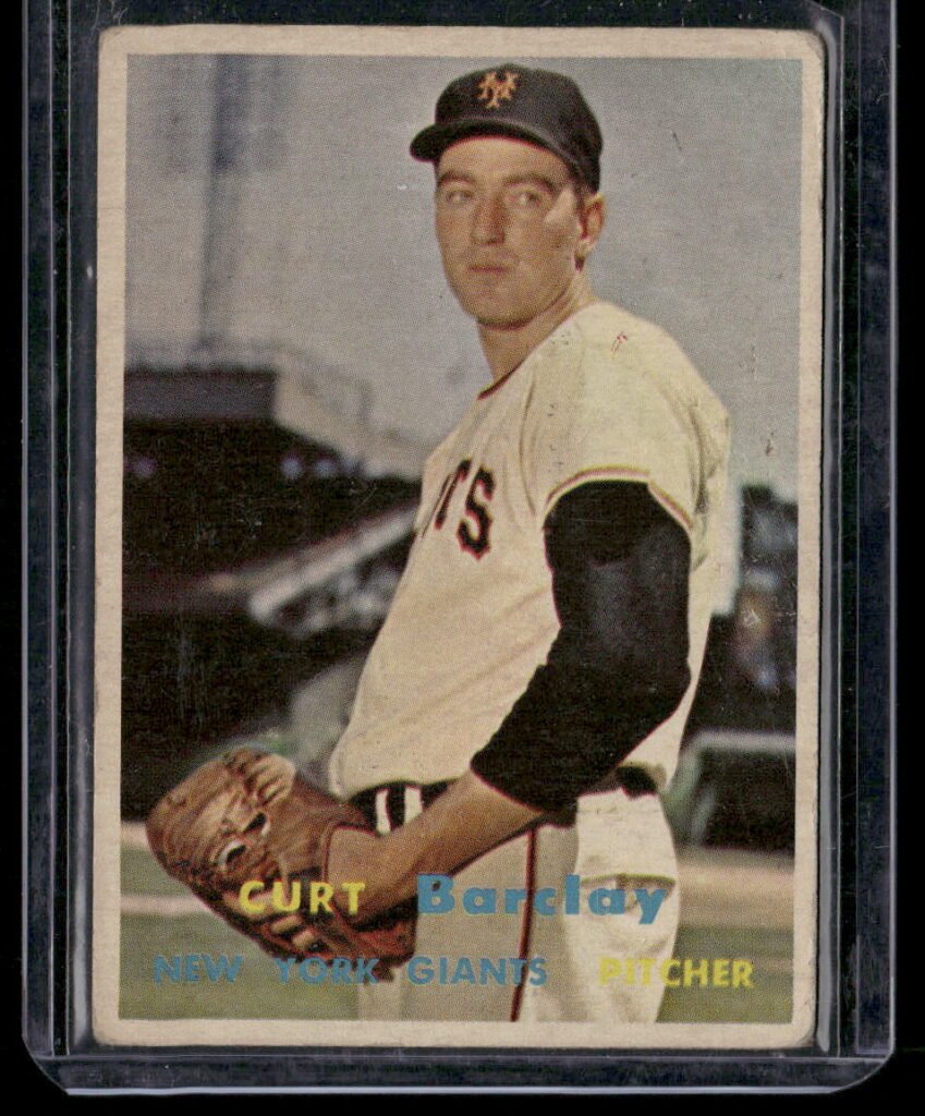 1957 Topps Baseball #361 Curtis C. Barclay