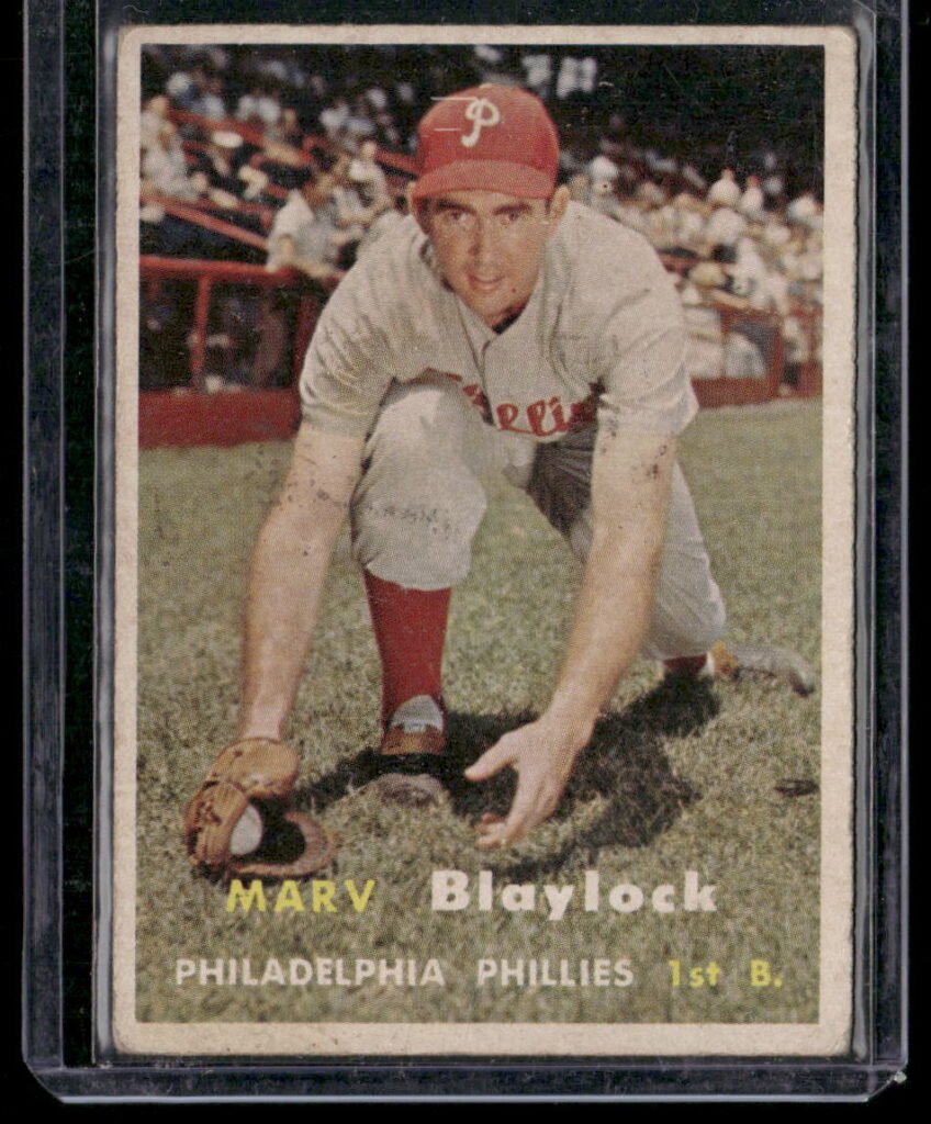 1957 Topps Baseball #224 Marvin E. Blaylock