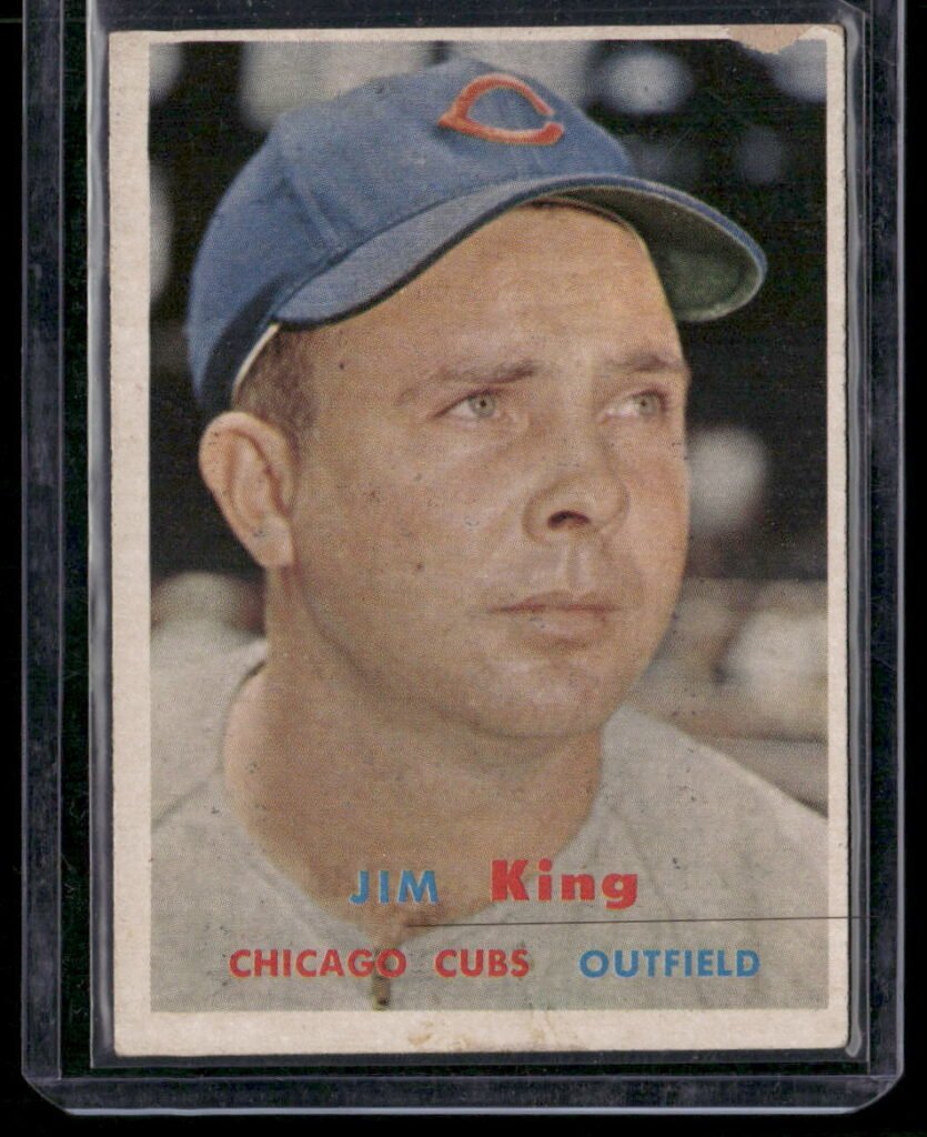 1957 Topps Baseball #186 James H. King