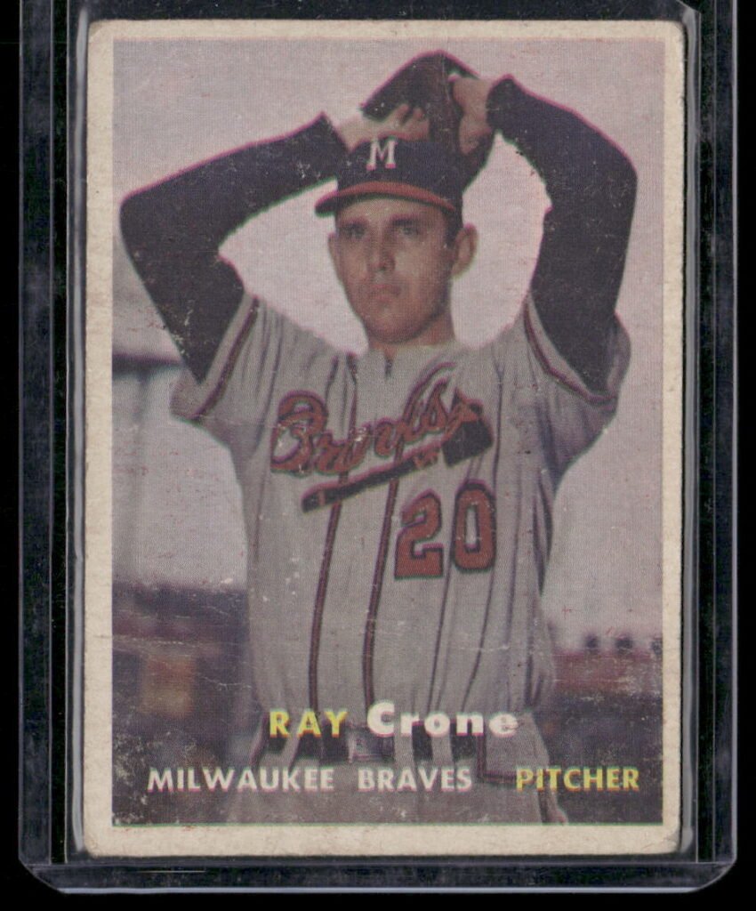 1957 Topps Baseball #68 Raymond H. Crone