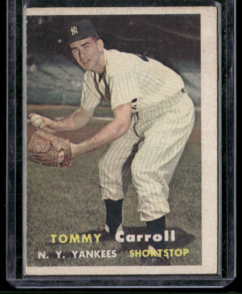 1957 Topps Baseball #164 Thomas E. Carroll Jr.