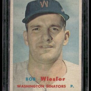 1957 Topps Baseball #126 Robert G. Wiesler