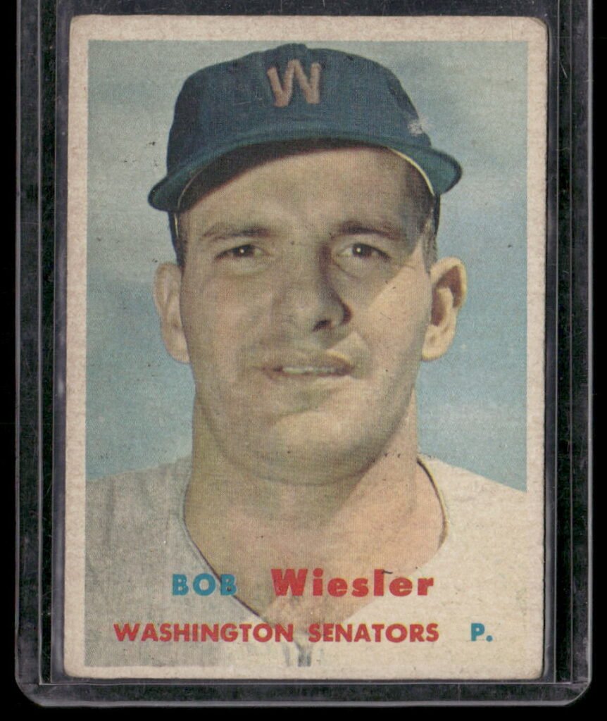 1957 Topps Baseball #126 Robert G. Wiesler