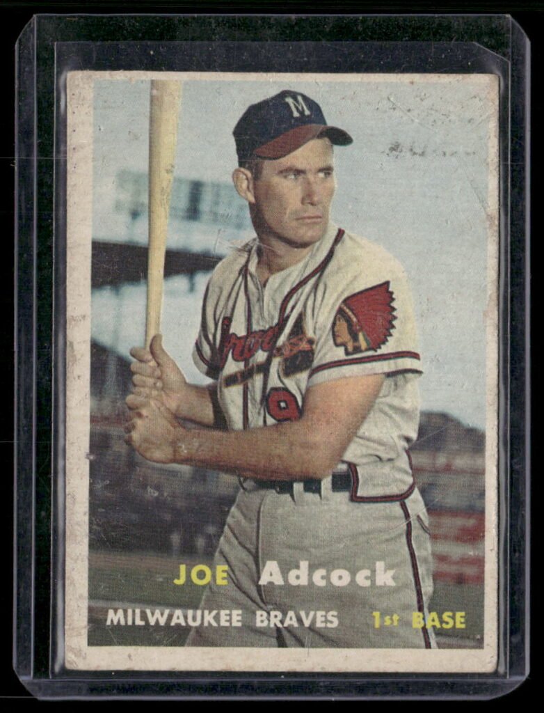 1957 Topps Baseball #117 Joseph W. Adcock