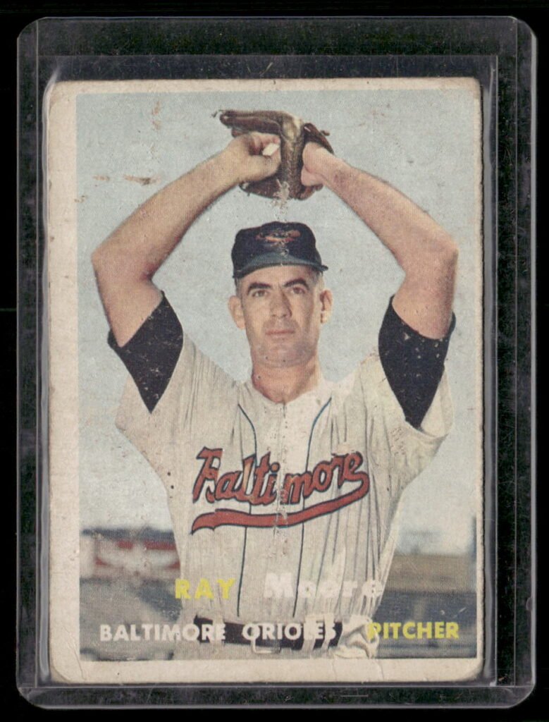 1957 Topps Baseball #106 Raymond L. Moore