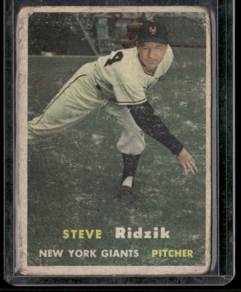 1957 Topps Baseball #123 Steven G. Ridzik