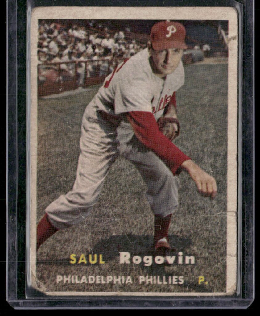 1957 Topps Baseball #129 Saul W. Rogovin