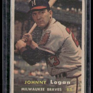 1957 Topps Baseball #4 Johnny Logan Jr.