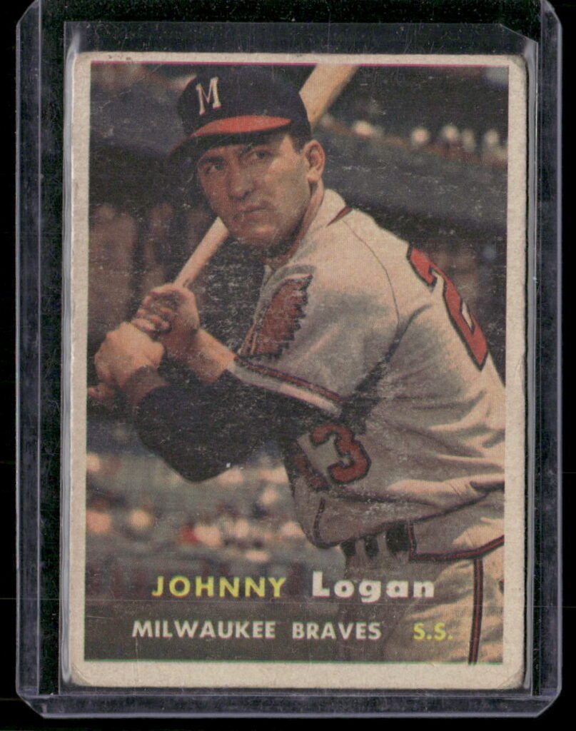 1957 Topps Baseball #4 Johnny Logan Jr.