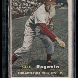 1957 Topps Baseball #129 Saul V. Rogovin