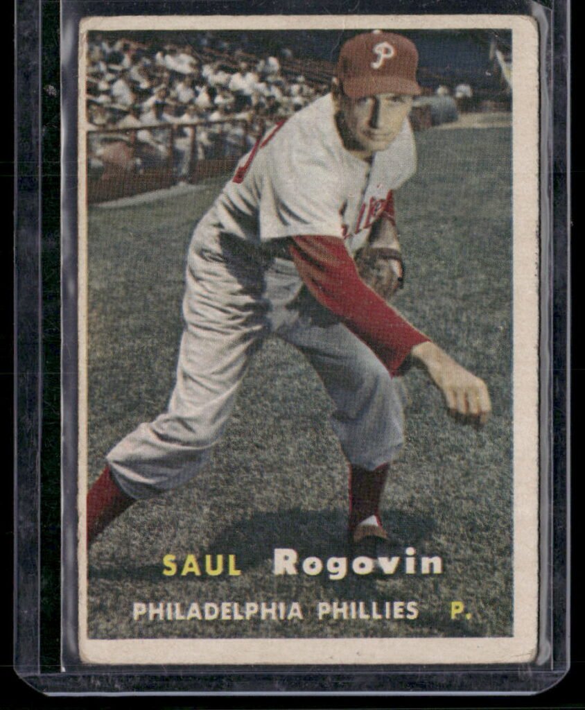1957 Topps Baseball #129 Saul V. Rogovin