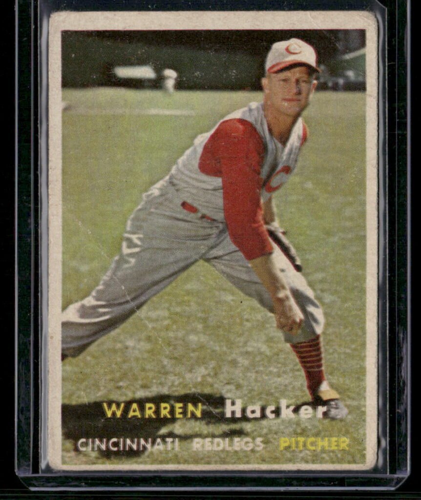 1957 Topps Baseball #370 Warren L. Hacker