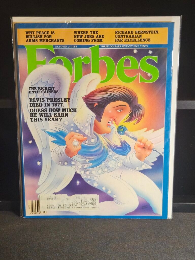 FORBES Magazine October 1988 Elvis Presley