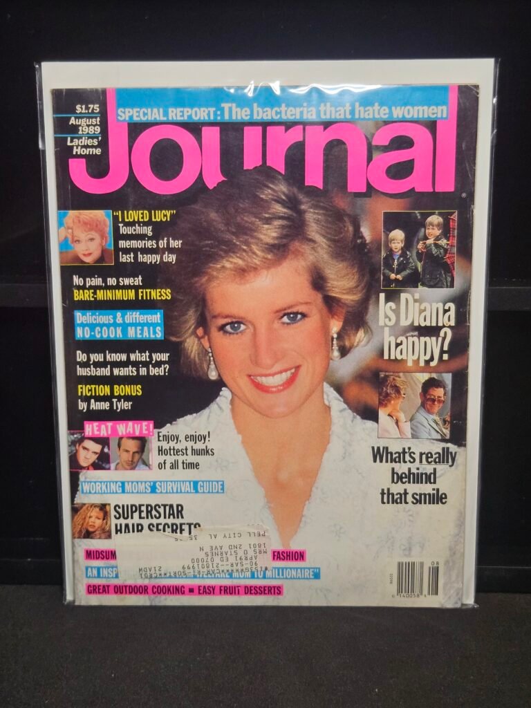 JOURNAL Magazine August 1989 Princess Dianna Prince Charles Prince William Prince Harry Lucille Ball Elvis Presley Kevin Costner