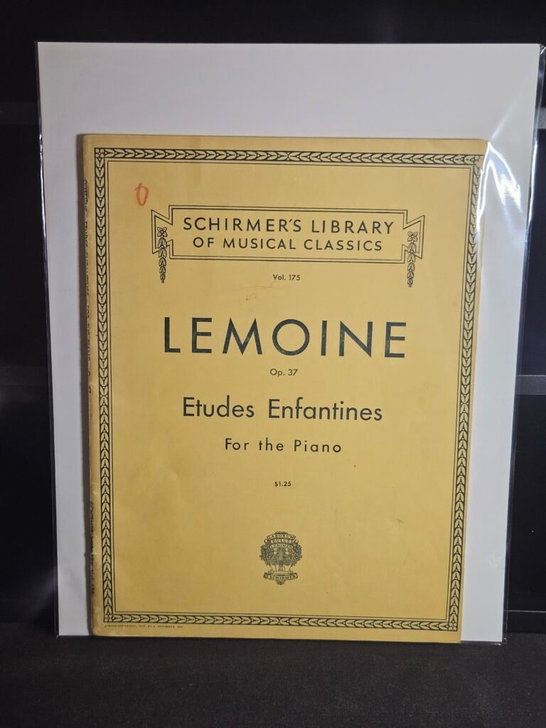 Schirmer's Library of Musical Classics Vol 175 Lemoine's Op. 37, Etudes Enfantines 1893