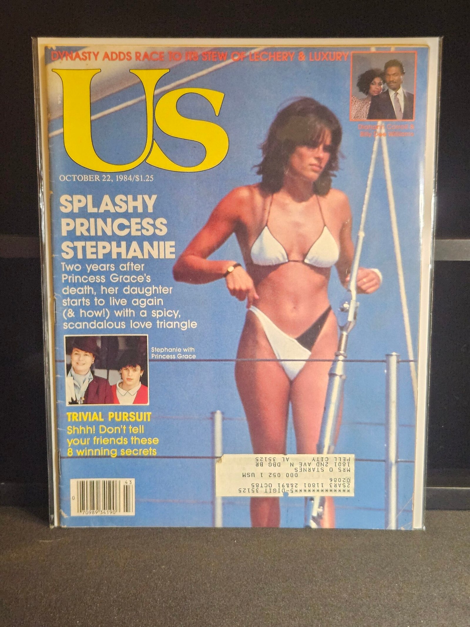 US Magazine October 1984 Princess Stephanie Princess Grace Diahann Carroll Billy Dee Williams