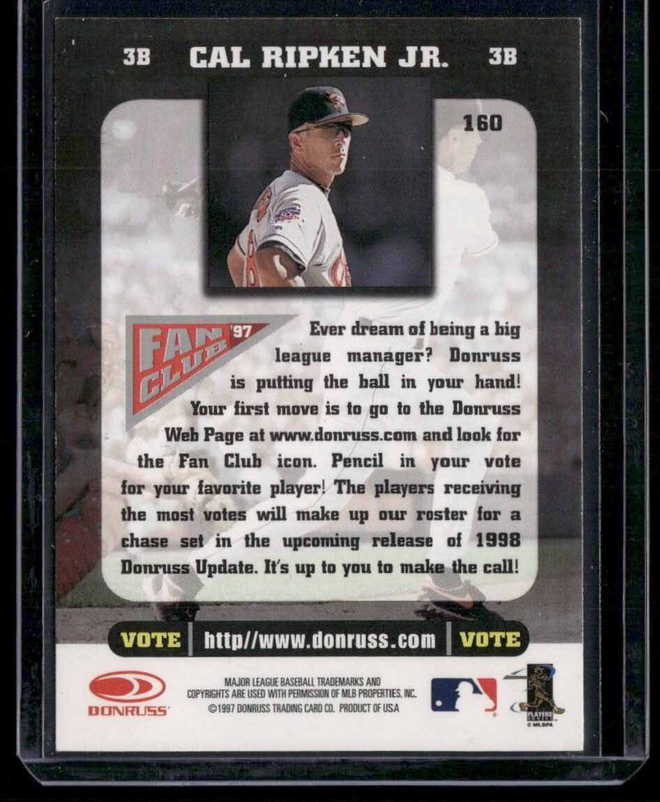 1997 Donruss #160 Cal Ripken Jr.
