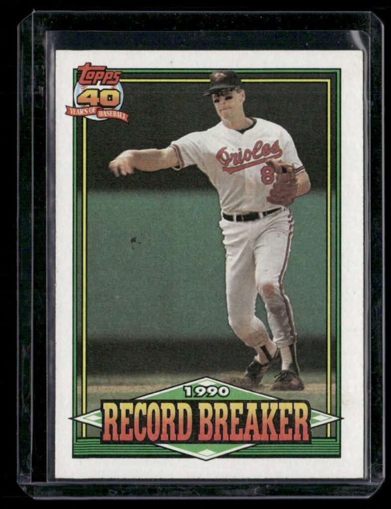 1991 Topps Record Breaker #5 Cal Ripken Jr.