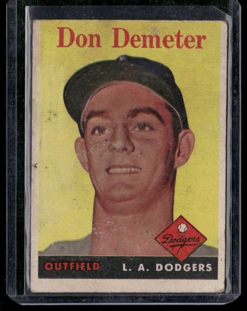 1958 Topps Baseball #244 Don Demeter