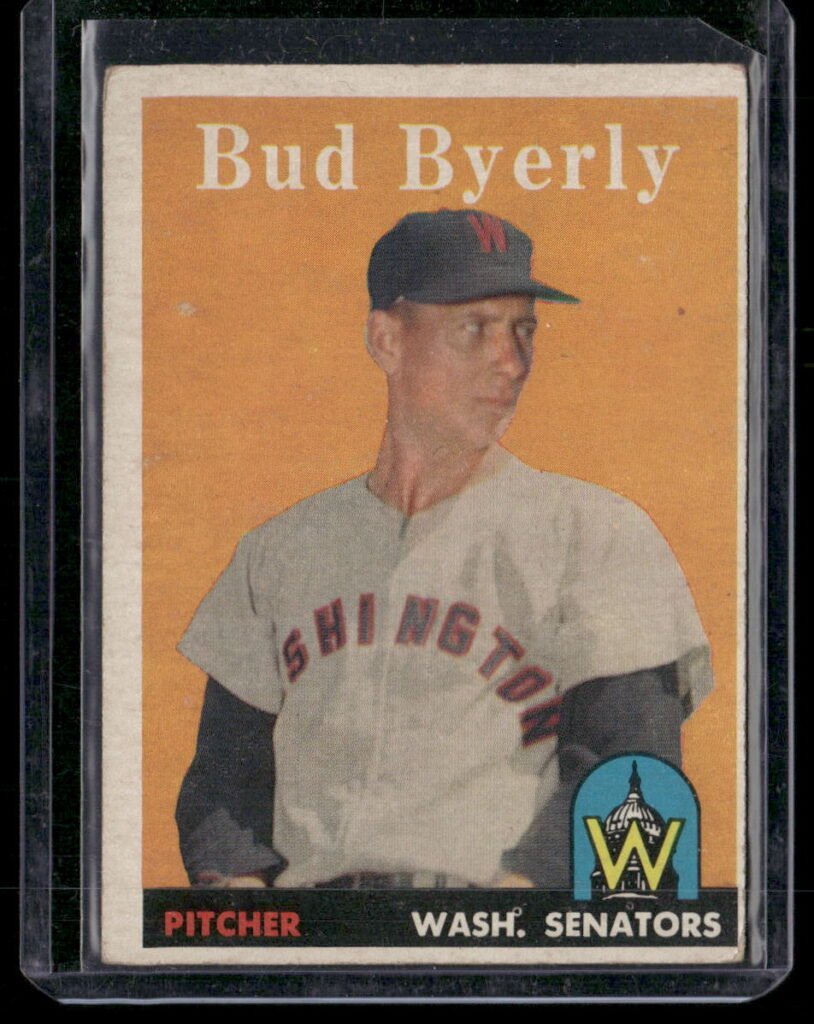 1958 Topps Baseball #72 Bud Byerly