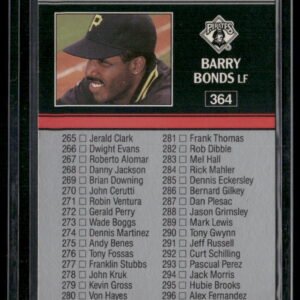 1991 Leaf Checklist #364 Barry Bonds