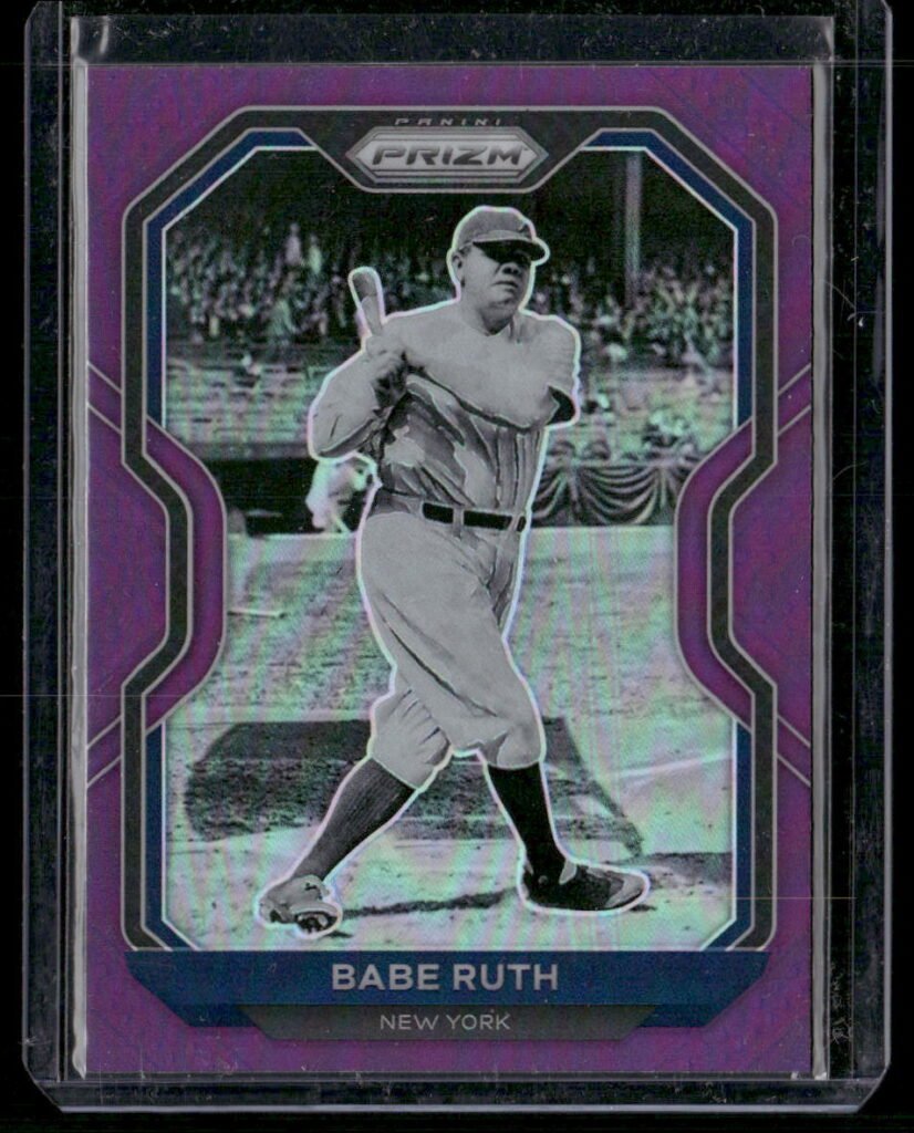 2021 Panini Prizm Purple #182 Babe Ruth