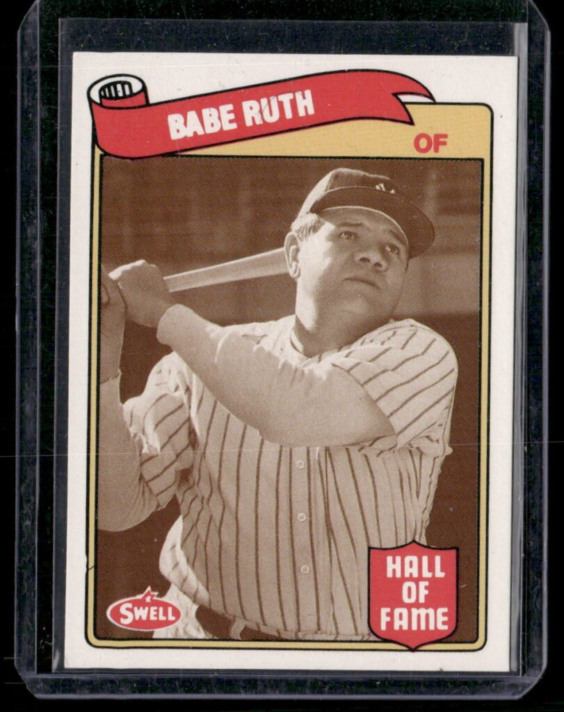 1989 SWELL BASEBALL GREATS #1 BABE RUTH